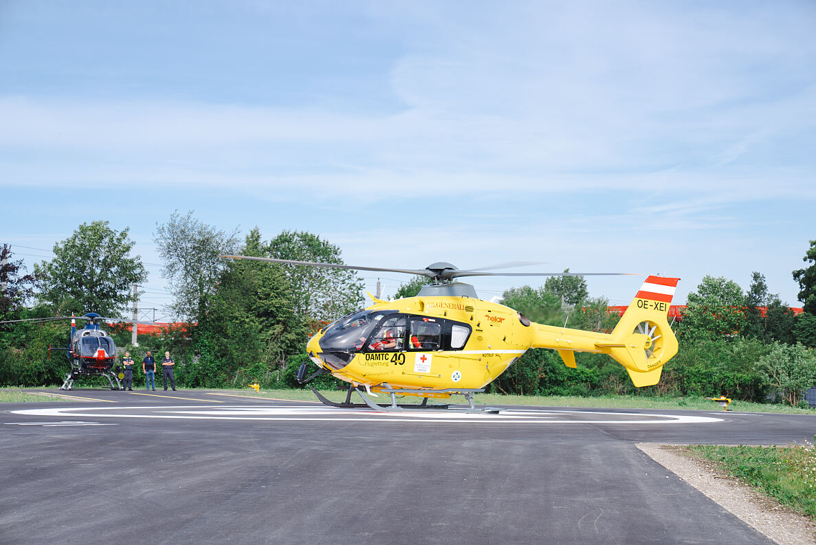 Neuer Hubschrauberlandeplatz am Campus CDK