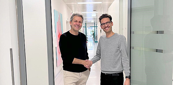 Ltd. OA Christopher Kartnig mit Nachfolger am Zentrum für integrierte Psychosomatik, Ltd. OA Martin Gruber