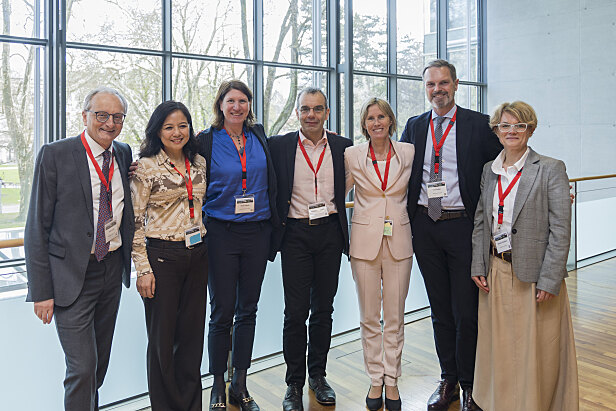 Die Mitglieder des Workshop-Panels: Falko Fend (Tübingen), Sa Wang (Houston), Roos Leguit (Utrecht), Alexandar Tzankov (Basel), Leonie Saft (Stockholm), Karl Sotlar (Salzburg), Gorane Gasljevic (Ljubljana).